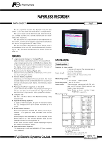 Thumbnail of document Data Sheet - PHF Chart Recorder